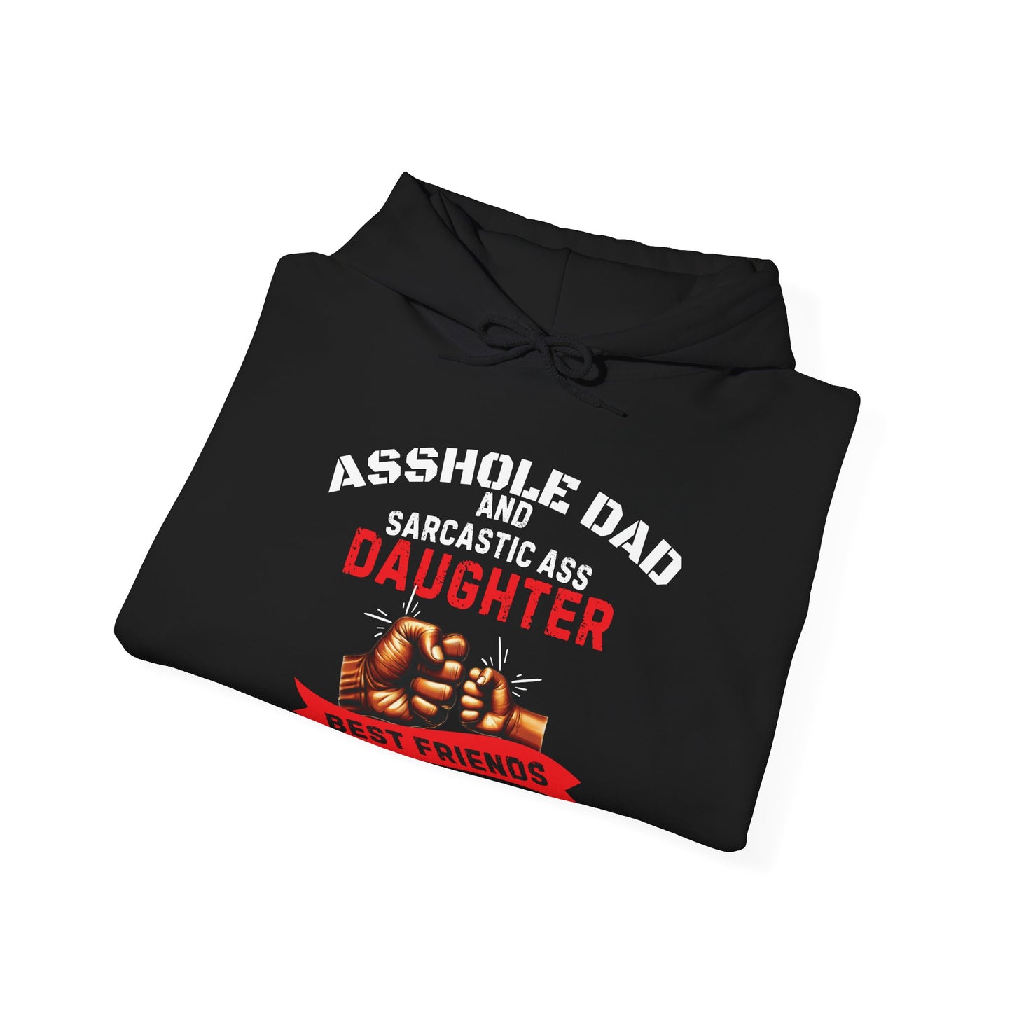 Sarcastic Melanin Fist Bump Dad Hoodie