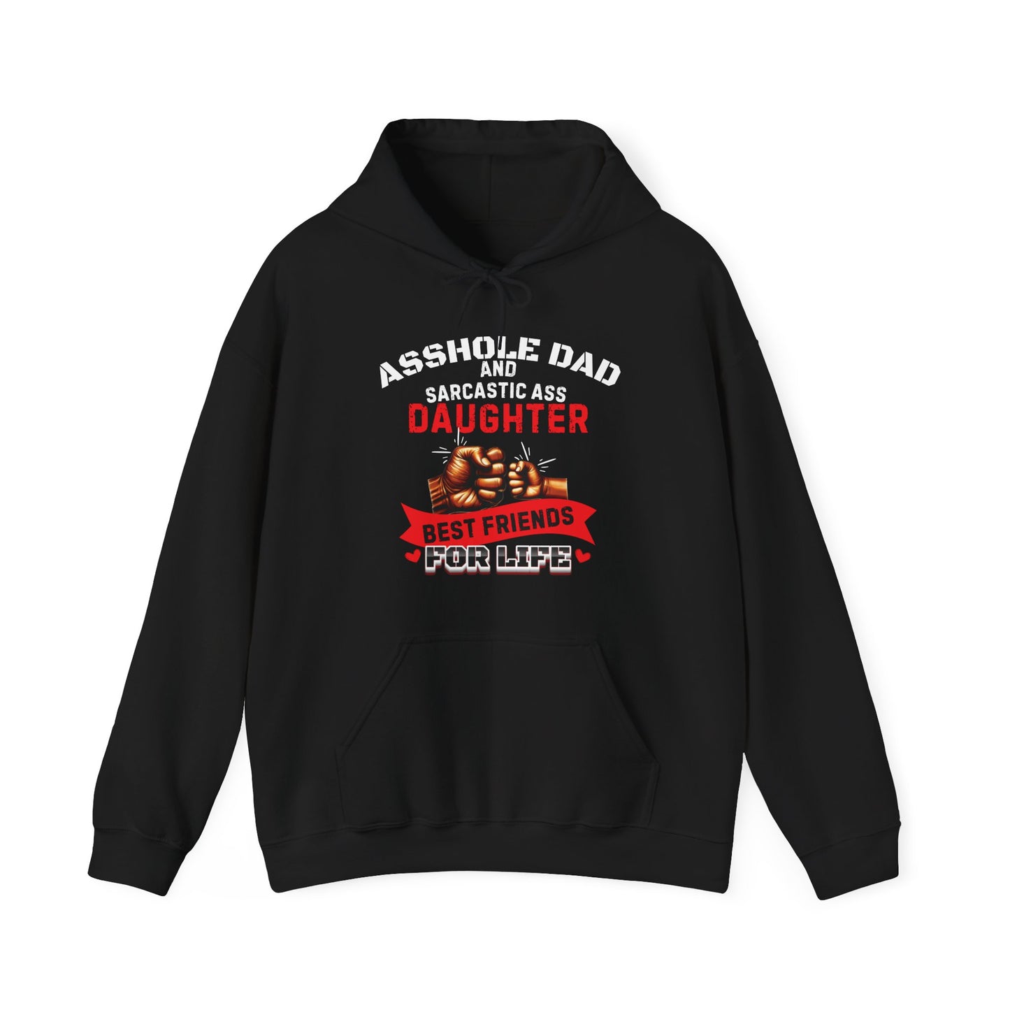 Sarcastic Melanin Fist Bump Dad Hoodie