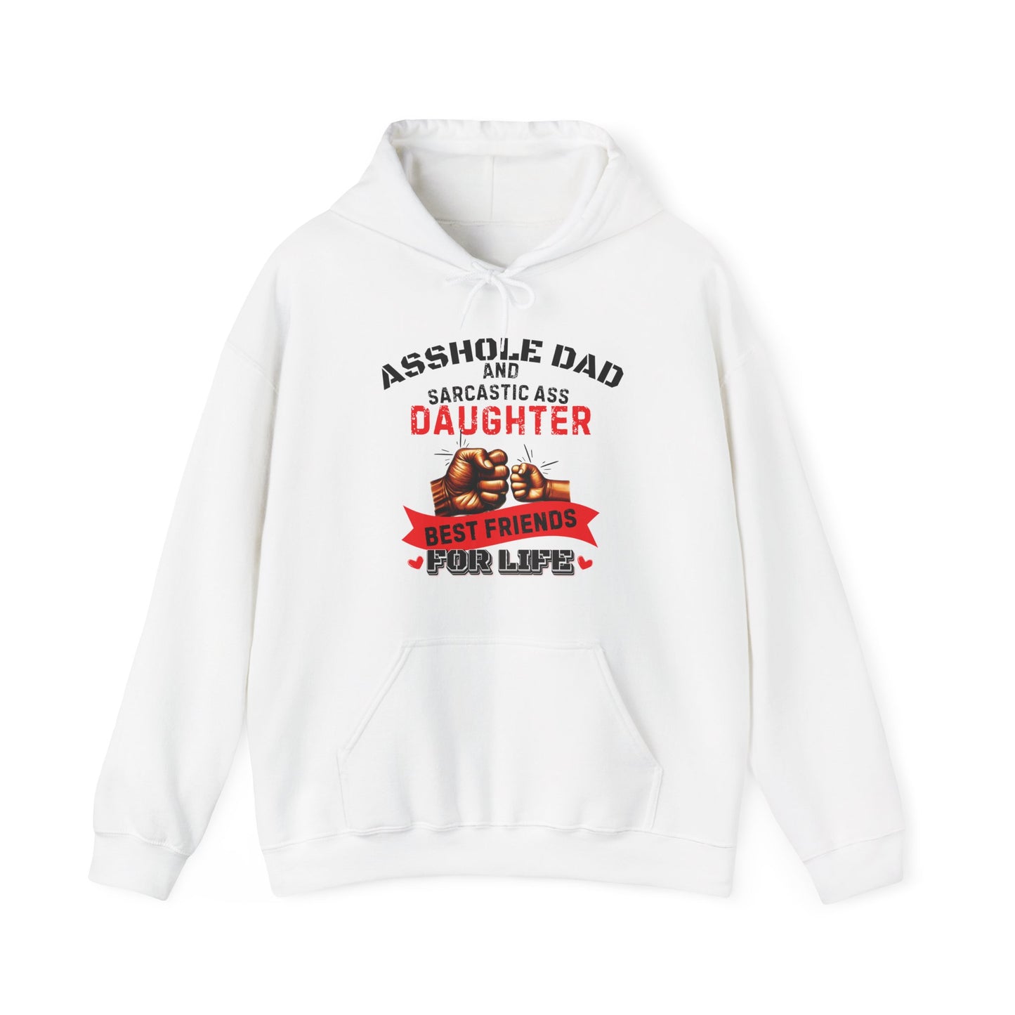 Sarcastic Melanin Fist Bump Dad Hoodie