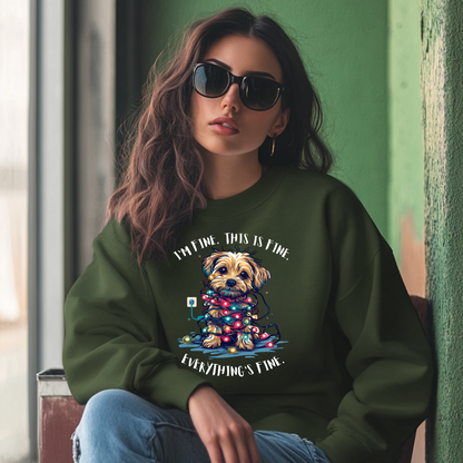 Anxiety Sweatshirt 'Everything's Fine' Christmas Sweater