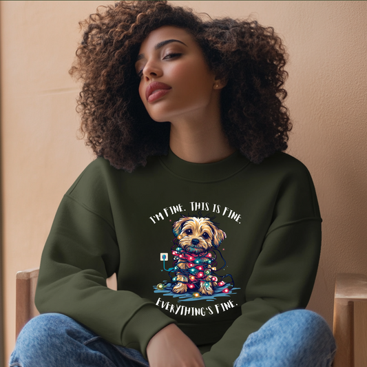 Anxiety Sweatshirt 'Everything's Fine' Christmas Sweater