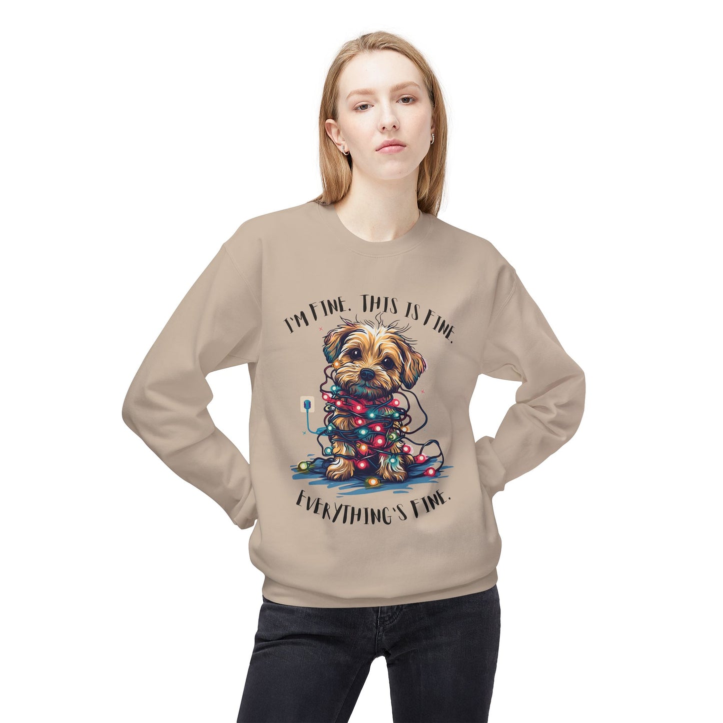 Anxiety Sweatshirt 'Everything's Fine' Christmas Sweater