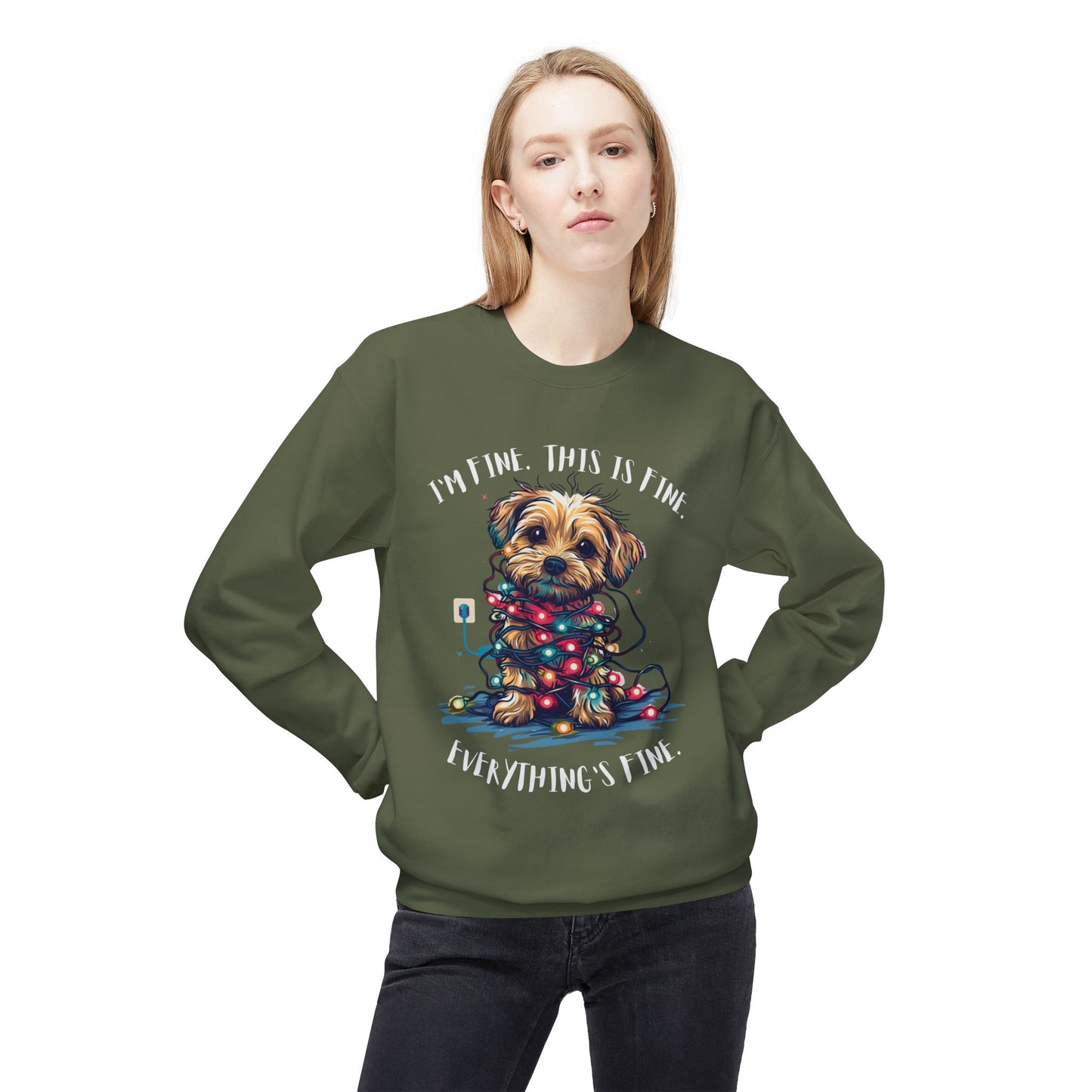 Anxiety Sweatshirt 'Everything's Fine' Christmas Sweater