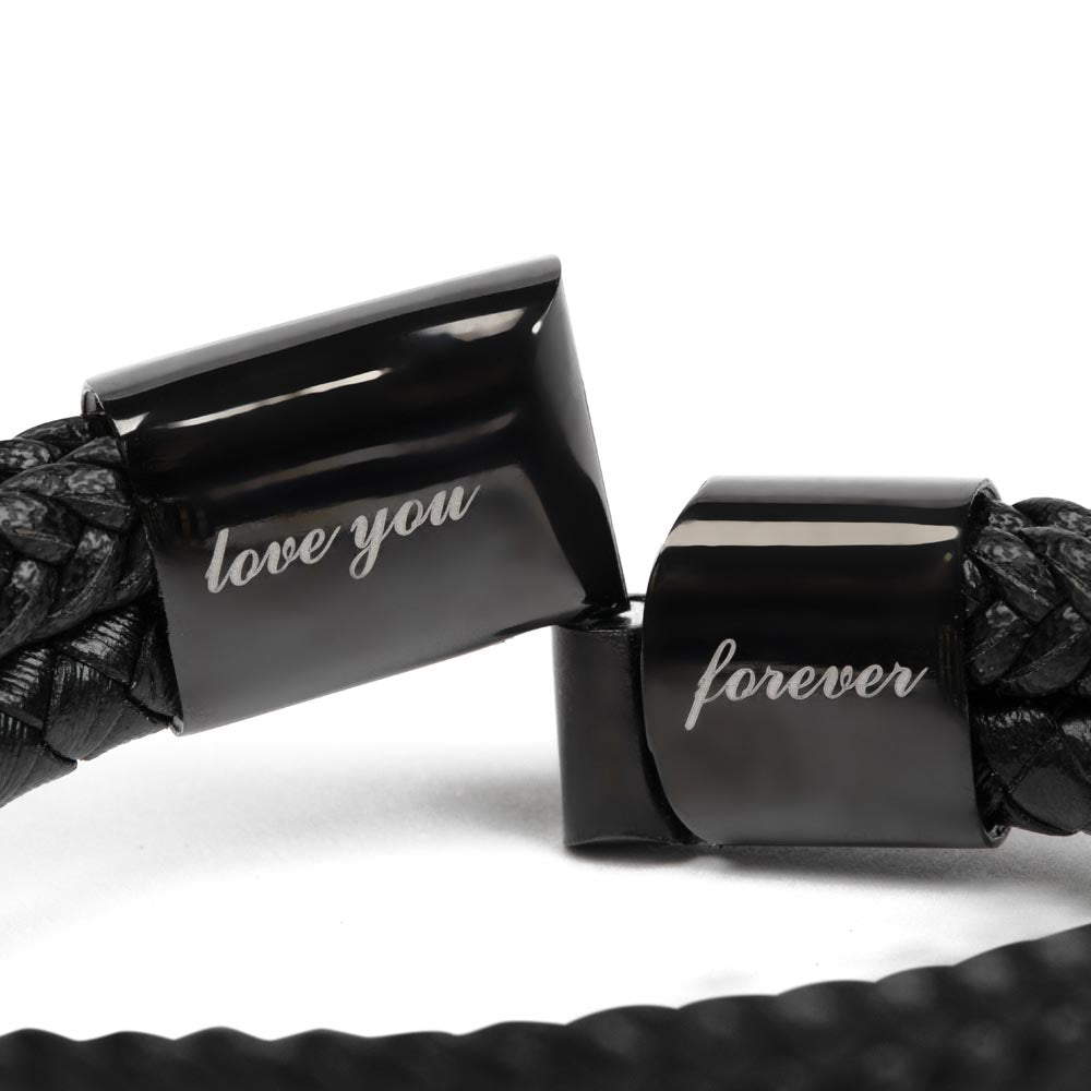 To My Dad I you are my guide and Protector I Love you Forever Bracelet